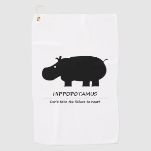 Serviettes de golf pour hippopotames