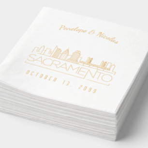 Serviettes de Mariage de Sacramento personnalisées