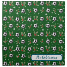 Serviettes de Noël de football Serviette personnal