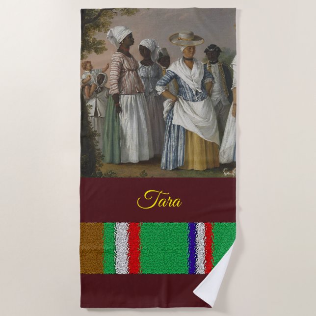 Serviettes de plage Africaine (Devant)