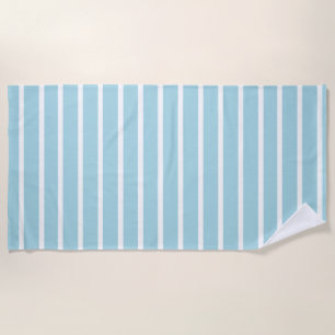 Serviettes de plage bleu et blanc
