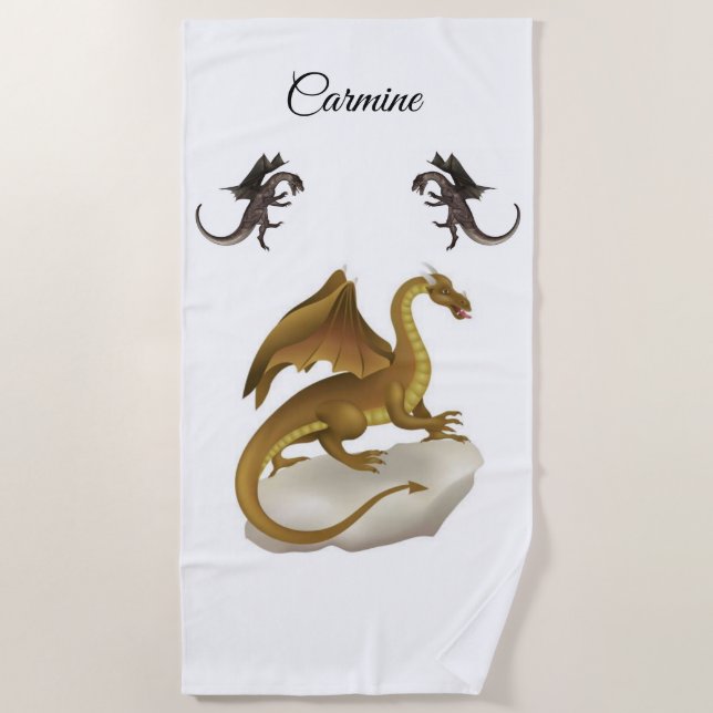 Serviettes de plage Dinosaur (Devant)