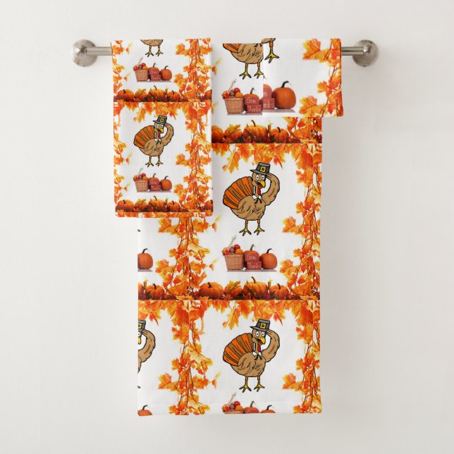 Serviettes De Salle De Bain Jeux Thanksgiving (En situation)