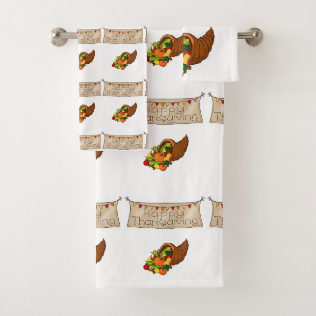 Serviettes De Salle De Bain Jeux Thanksgiving (En situation)
