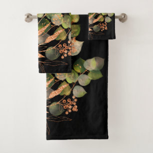 SERVIETTES DE SALLE DE BAINS DE LA BRANCHE EUCALYP