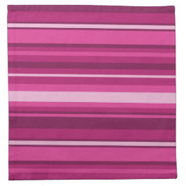 Serviettes De Table Bandes de Fuschia