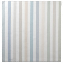 Hamptons Coastal Stripe Cloth Dinner Napkin
