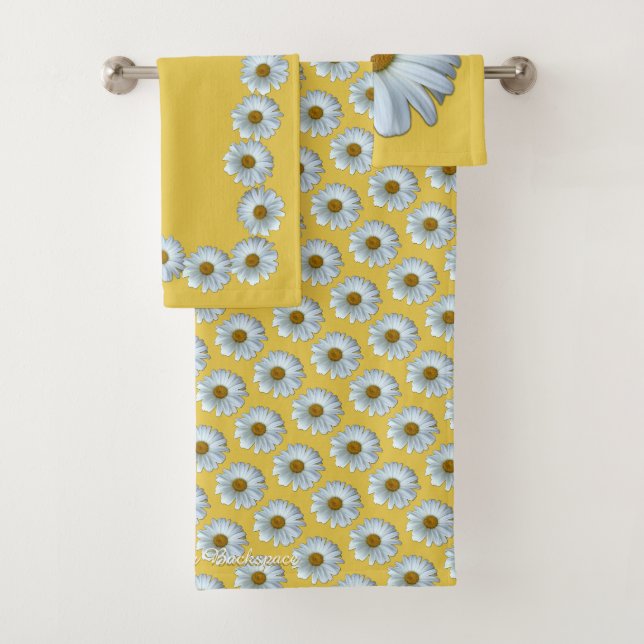 Serviettes de toilette Daisy Set Personnalisées Se (En situation)
