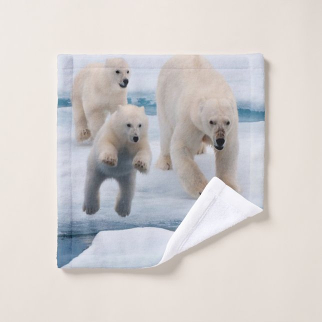 Serviettes d'ours polaires (Gant de toilette)