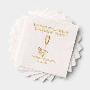 Serviettes empilées de la partie de retraite