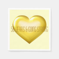50 Anniversaire du coeur d'or solide
