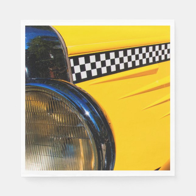 Serviettes En Papier à damiers passé (Devant)