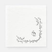 Serviettes en papier à monogramme