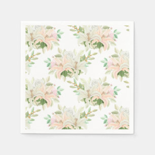 Serviettes en papier à motif floral