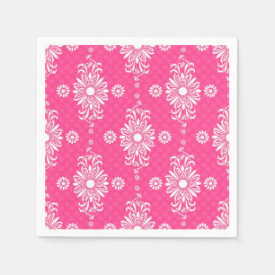 Serviettes en papier à motif floral de marguerite 