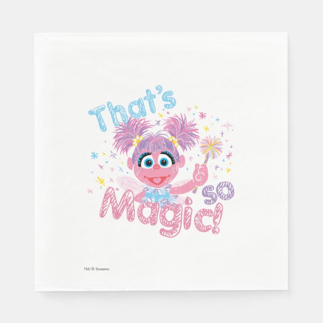 Serviettes En Papier Abby Cadabby Wand (Devant)