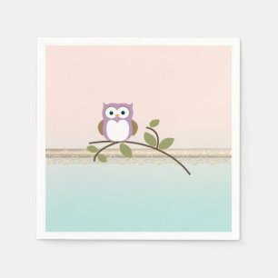 Serviettes En Papier Adorable Petite Chouette