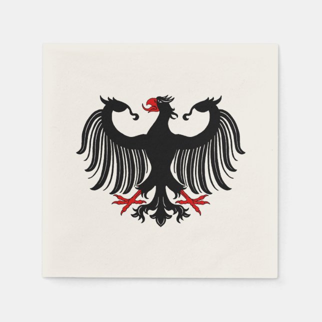 Serviettes En Papier Aigle allemand (Devant)