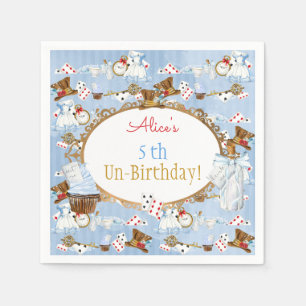 Serviettes En Papier Alice au pays des merveilles Thème