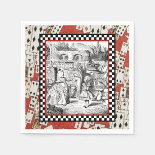 Serviettes En Papier Alice dans la cour 1 de la Reine