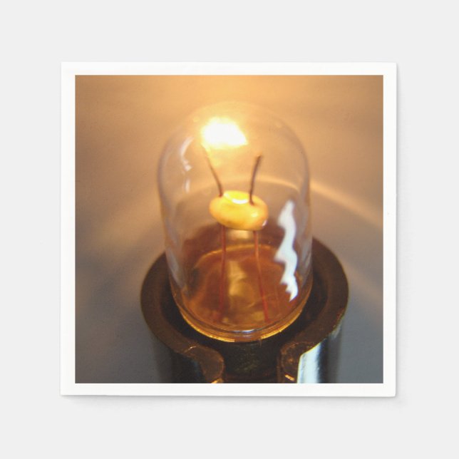 Serviettes En Papier Ampoule lumineuse basse tension (Devant)
