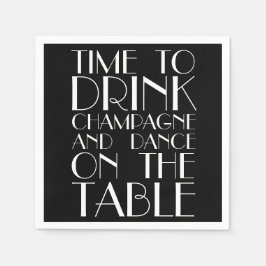 Serviettes En Papier Années folles Napkin