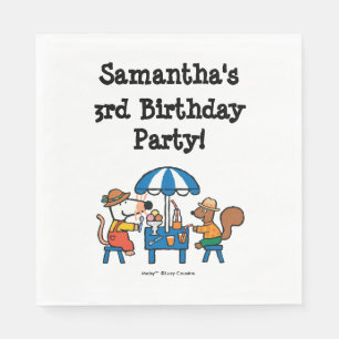 Serviettes En Papier Anniversaire de Maisy et de Cyrille