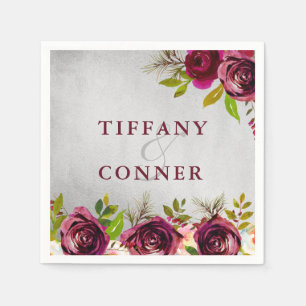 Serviettes En Papier Anniversaire du Fiançailles Mariage en Bourgogne d