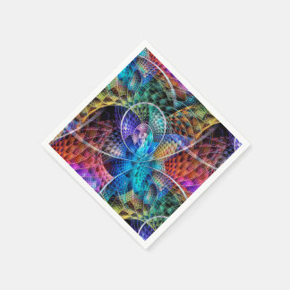 Serviettes En Papier Apophyse Abstraite Fractale X