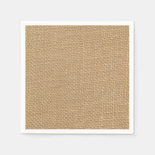 Serviettes En Papier Arrière - plan Burlap rustique imprimé