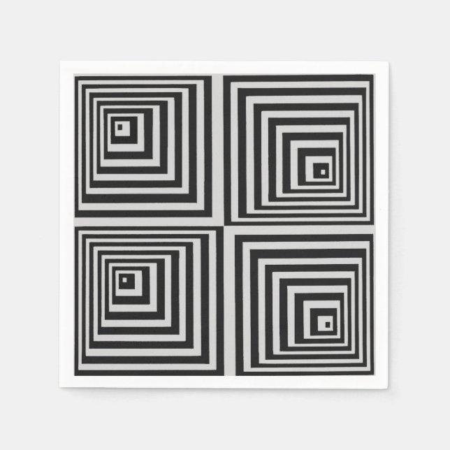 Serviettes En Papier Art les années 70 (Devant)