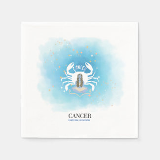 Serviettes en papier Astrologie à l'aquarelle - Ca