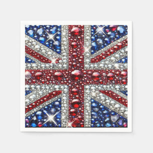 Serviettes en papier aux couleurs britanniques Des