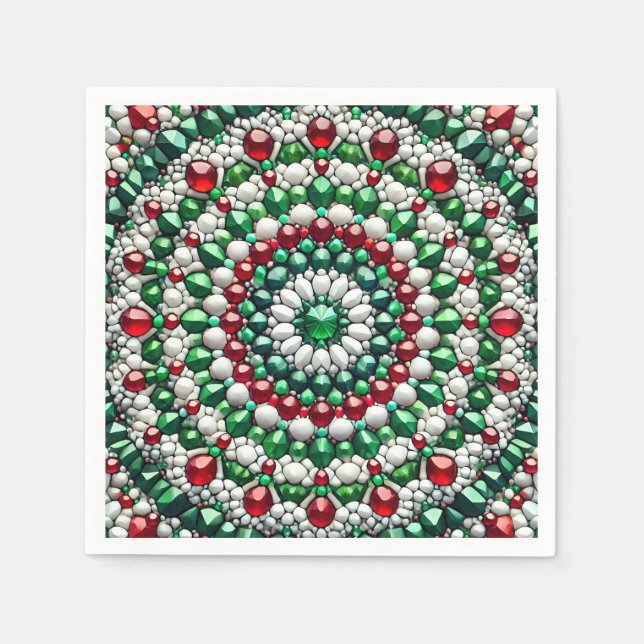 Serviettes en papier aux couleurs italiennes Desig (Devant)