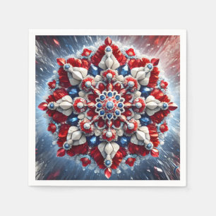 Serviettes en papier avec des couleurs norvégienne