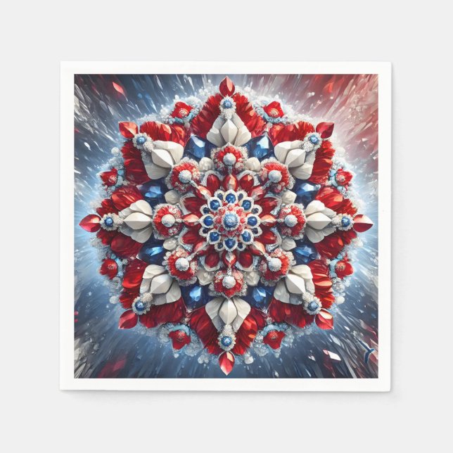 Serviettes en papier avec des couleurs norvégienne (Devant)