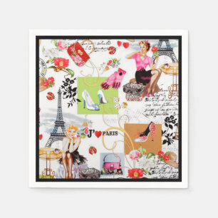 Serviettes En Papier Avril à Paris 2