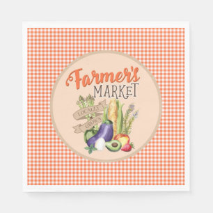 Serviettes En Papier Baby shower du marché agricole