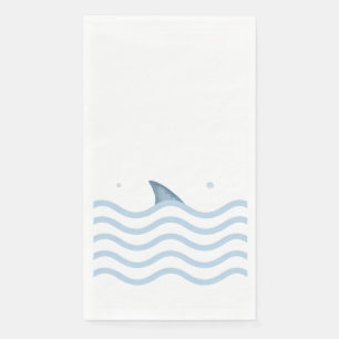 Serviettes en papier Baby shower fin requin