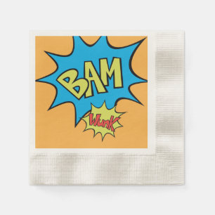 Serviettes En Papier Bande dessinée Bam