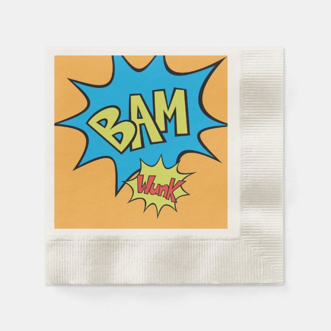 Serviettes En Papier Bande dessinée Bam Balloon (Devant)
