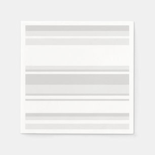 Serviettes En Papier Bandes gris clair