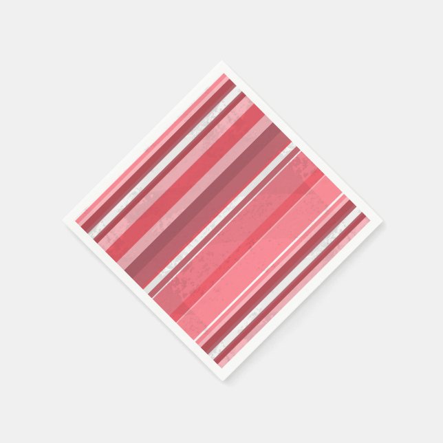 Serviettes En Papier Bandes roses (Coin)