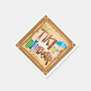 Serviettes En Papier Bar Tiki