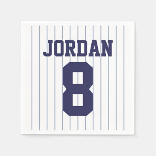 Serviettes En Papier Baseball Jersey - Sports Thème Anniversaire