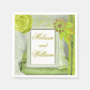 Serviettes En Papier Beau Style champêtre Vert