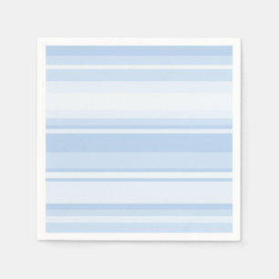 Serviettes En Papier Bébé rayures bleues