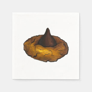 Serviettes En Papier Beurre d'arachide Chocolat Cookie Foie Napkins
