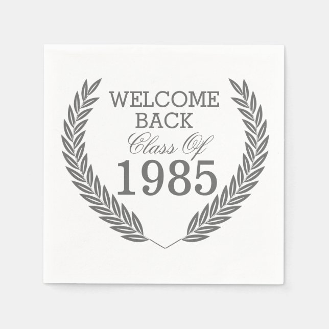 Serviettes En Papier Bienvenue Classe de retour (Devant)