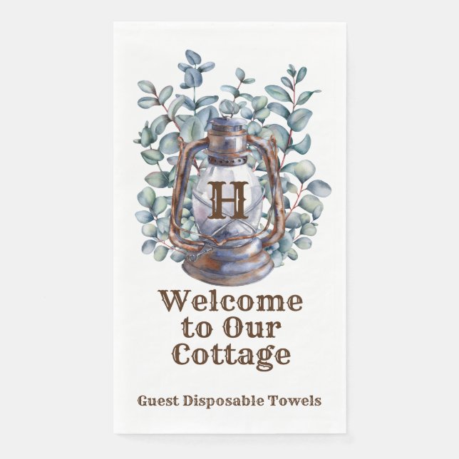 Serviettes en papier bienvenue dans notre chalet (Devant)